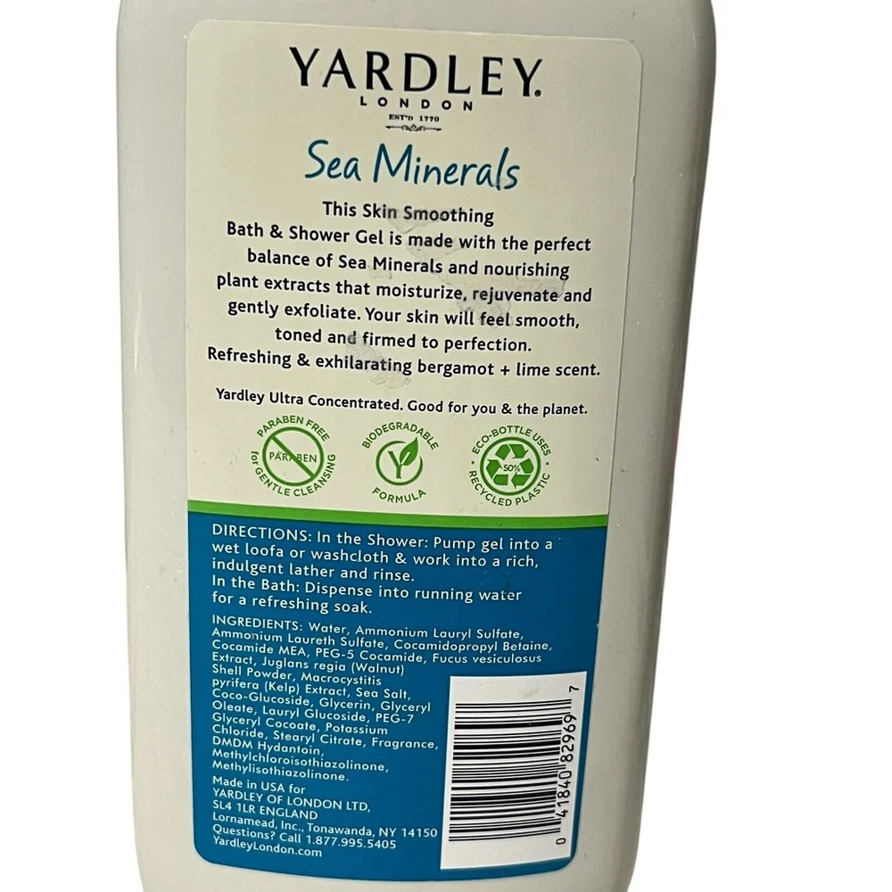 Yardley London Sea Minerals Bath & Shower Gel Skin Smoothing 16 Oz NEW Rare